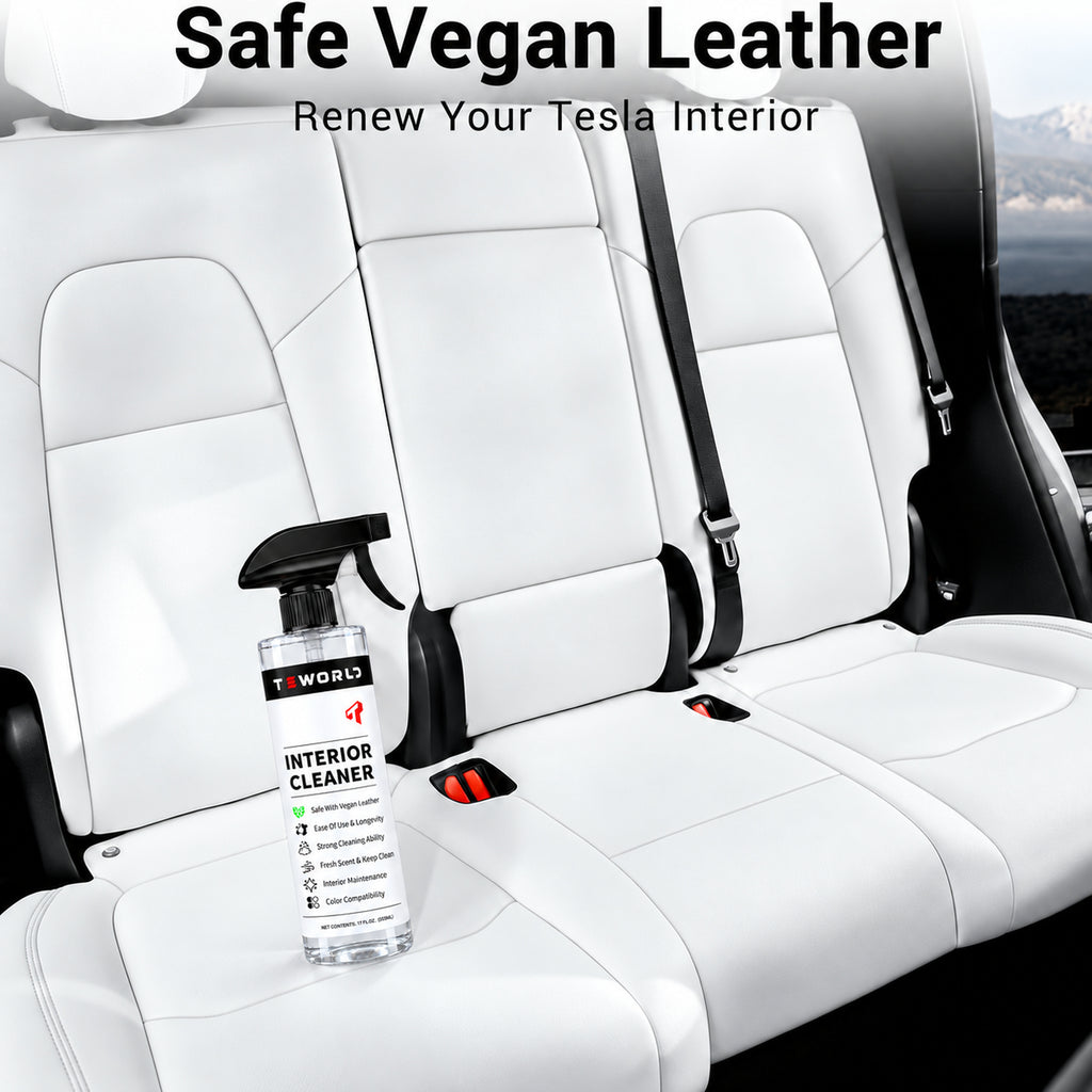 Tesla Seat Cleaner & Remover Stain, Interior Cleaner for White & Black Vegan Leather, Interior Cleaning Kit for Seats, Console, Dash, Tesla Model 3, Y, S, X, Cybertruck Accessories( Ice-circut-scent)